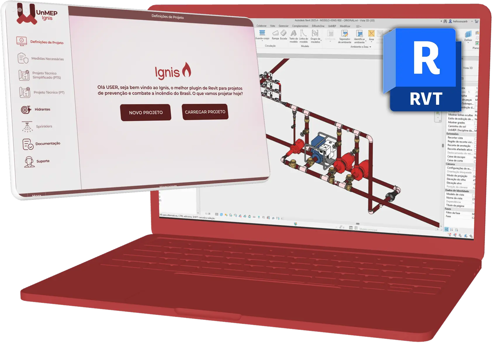 Mockup Projeto Hidrantes Revit